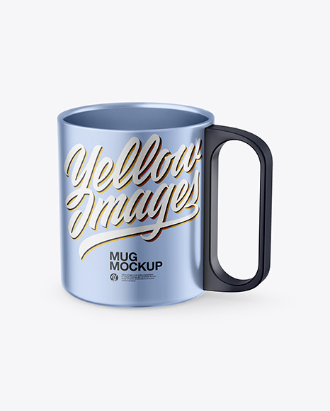 Matte Metallic Mug Mockup