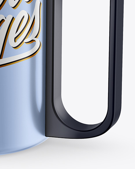 Matte Metallic Mug Mockup