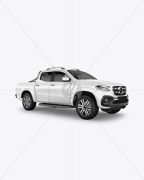 Luxury Pickup Truck Mockup - Half Side View