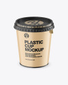 Matte Plastic Cup Mockup