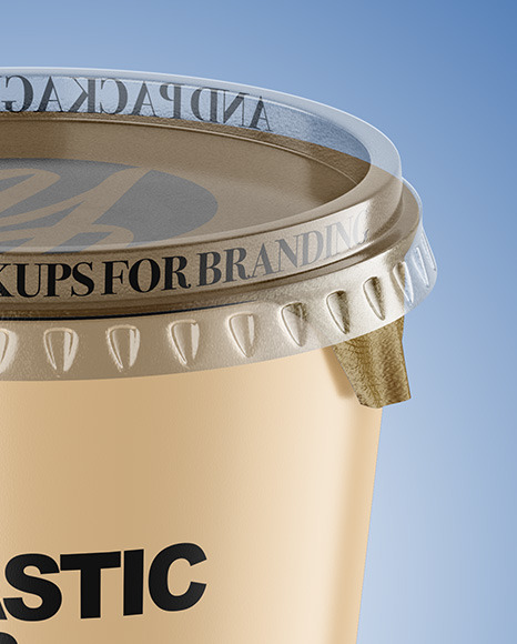 Matte Plastic Cup Mockup