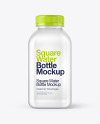 Square Water Bottle Mockup