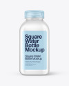 Square Water Bottle Mockup