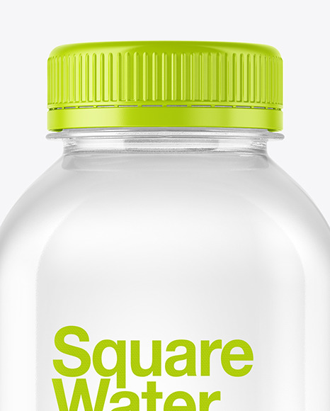 Square Water Bottle Mockup