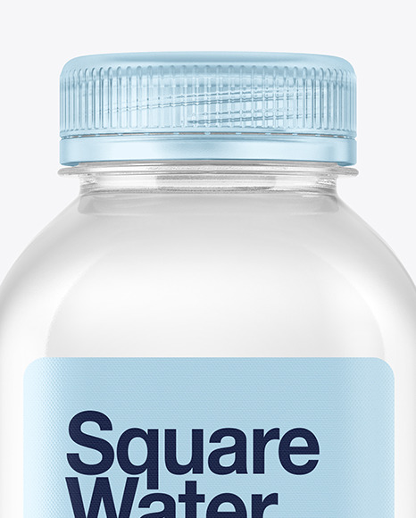 Square Water Bottle Mockup