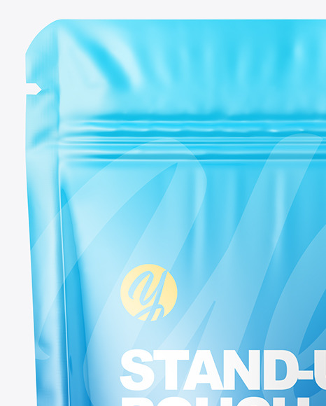 Glossy Stand Up Pouch Mockup