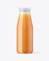 Carrot Juice Bottle Mockup