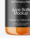 Carrot Juice Bottle Mockup