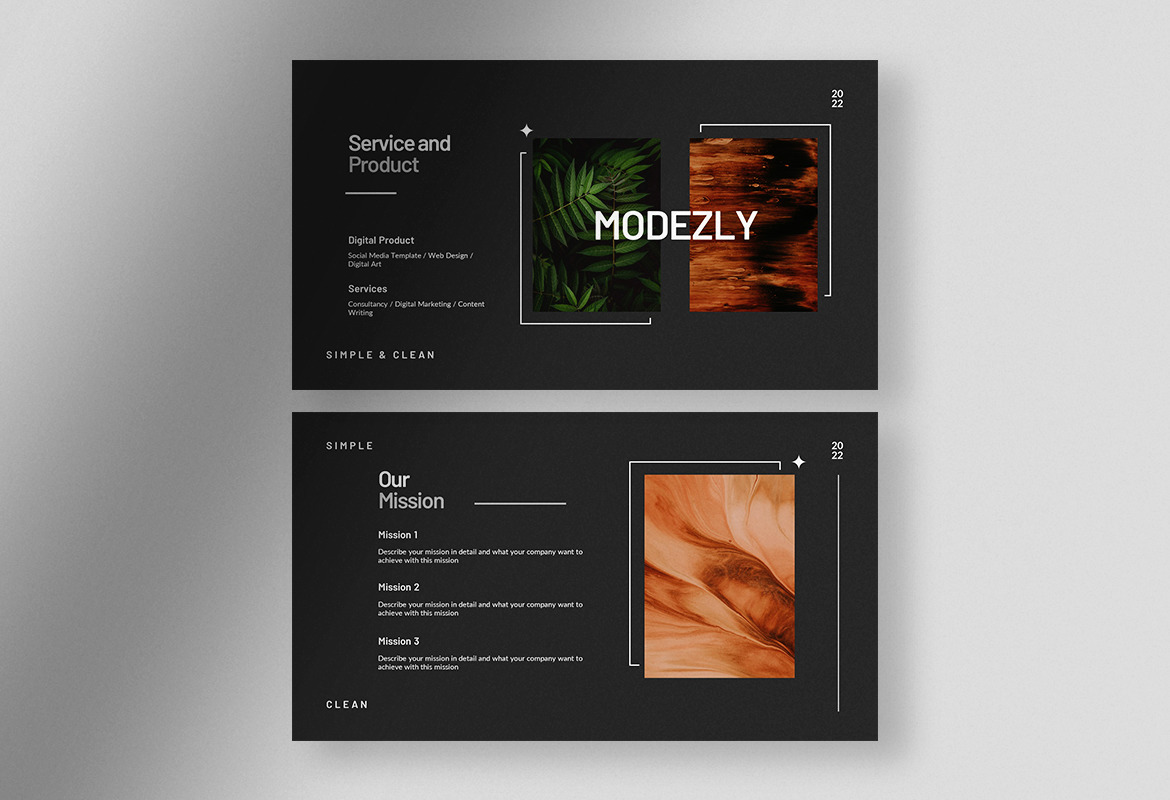 Modezly - Simple and Clean Business Presentations Modezly - Simple and Clean Business Presentations