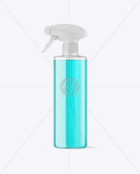 Color Liquid Spray Bottle Mockup