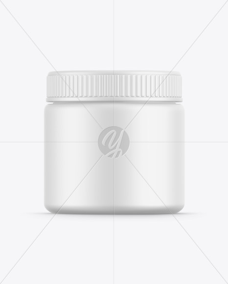 Matte Cosmetic Jar Mockup