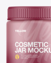 Matte Cosmetic Jar Mockup