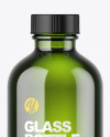 Green Glass Bottle Mockup