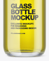 Clear Glass Oil Bottle Mockup