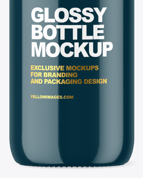 Glossy Bottle Mockup