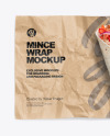 Paper Wrapper With Mince Wrap Mockup