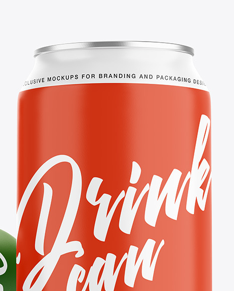 Three Aluminium Drink Cans With Matte Finish Mockup