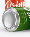 Three Aluminium Drink Cans With Matte Finish Mockup