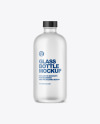 Frosted Glass Bottle Mockup