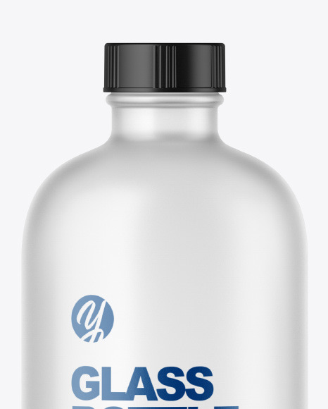 Frosted Glass Bottle Mockup