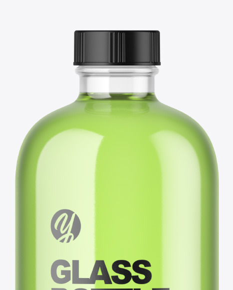 Clear Glass Bottle Mockup Clear Glass Bottle Mockup
