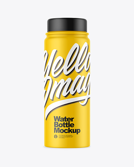 Matte Plastic Bottle Mockup