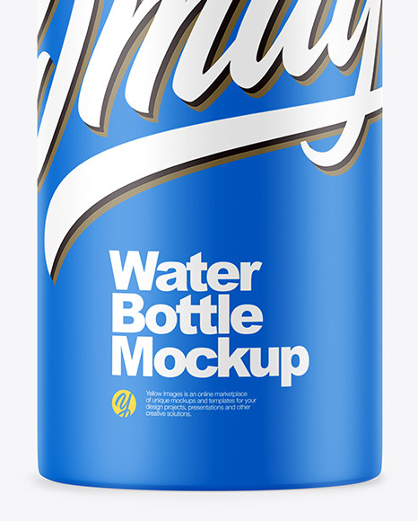 Matte Plastic Bottle Mockup