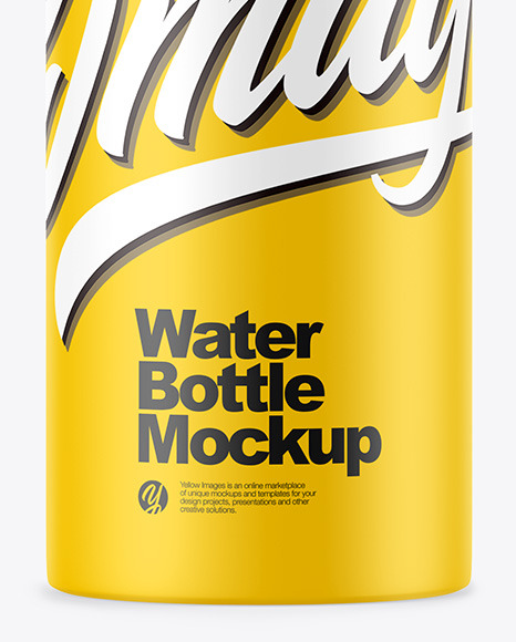 Matte Plastic Bottle Mockup