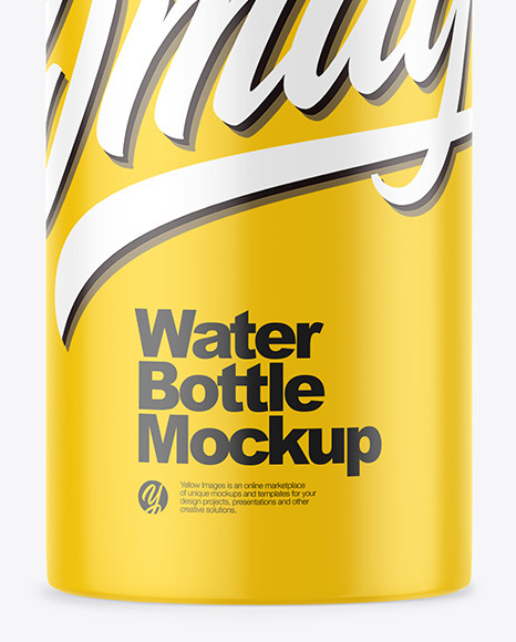 Glossy Plastic Bottle Mockup