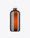 Amber Glass Bottle Mockup