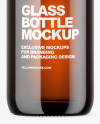 Amber Glass Bottle Mockup