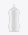 Glossy Baby Bottle Mockup
