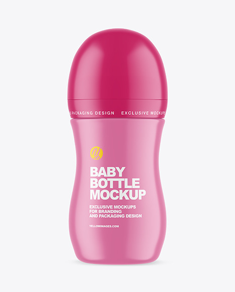 Matte Baby Bottle Mockup