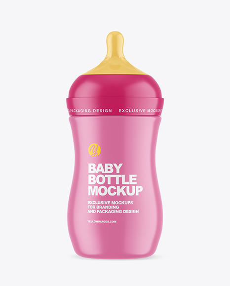 Matte Baby Bottle Mockup