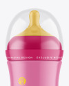 Matte Baby Bottle Mockup