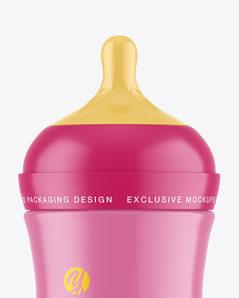 Matte Baby Bottle Mockup