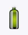 Green Glass Bottle Mockup