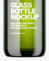 Green Glass Bottle Mockup