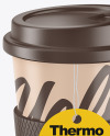 Thermocup With a Spoon Mockup