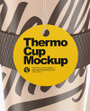 Thermocup With a Spoon Mockup