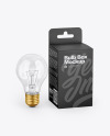 Light Bulb W/ Paper Box Mockup