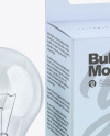 Light Bulb W/ Paper Box Mockup