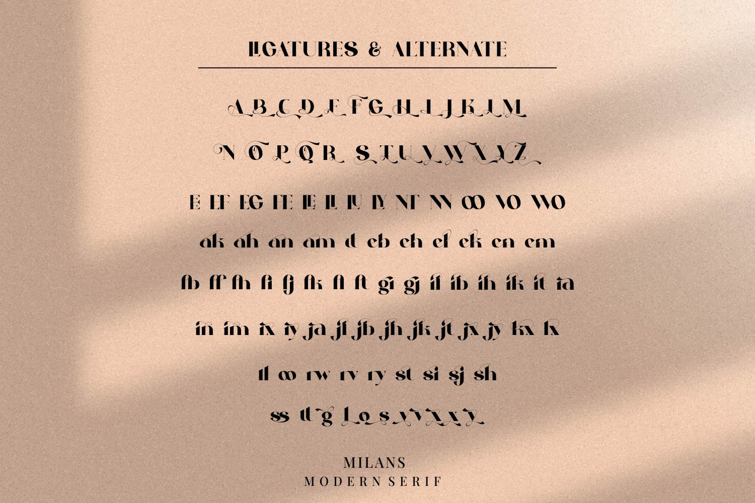 Milans_Typeface Modern Serif