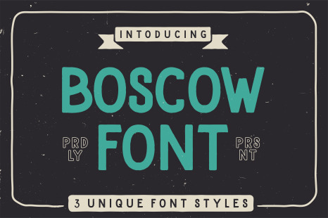 Boscow Font - Adventure font