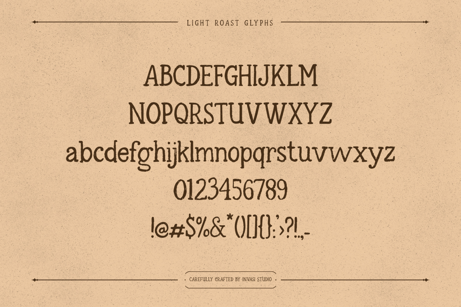 Light Roast - Handdrawn Serif