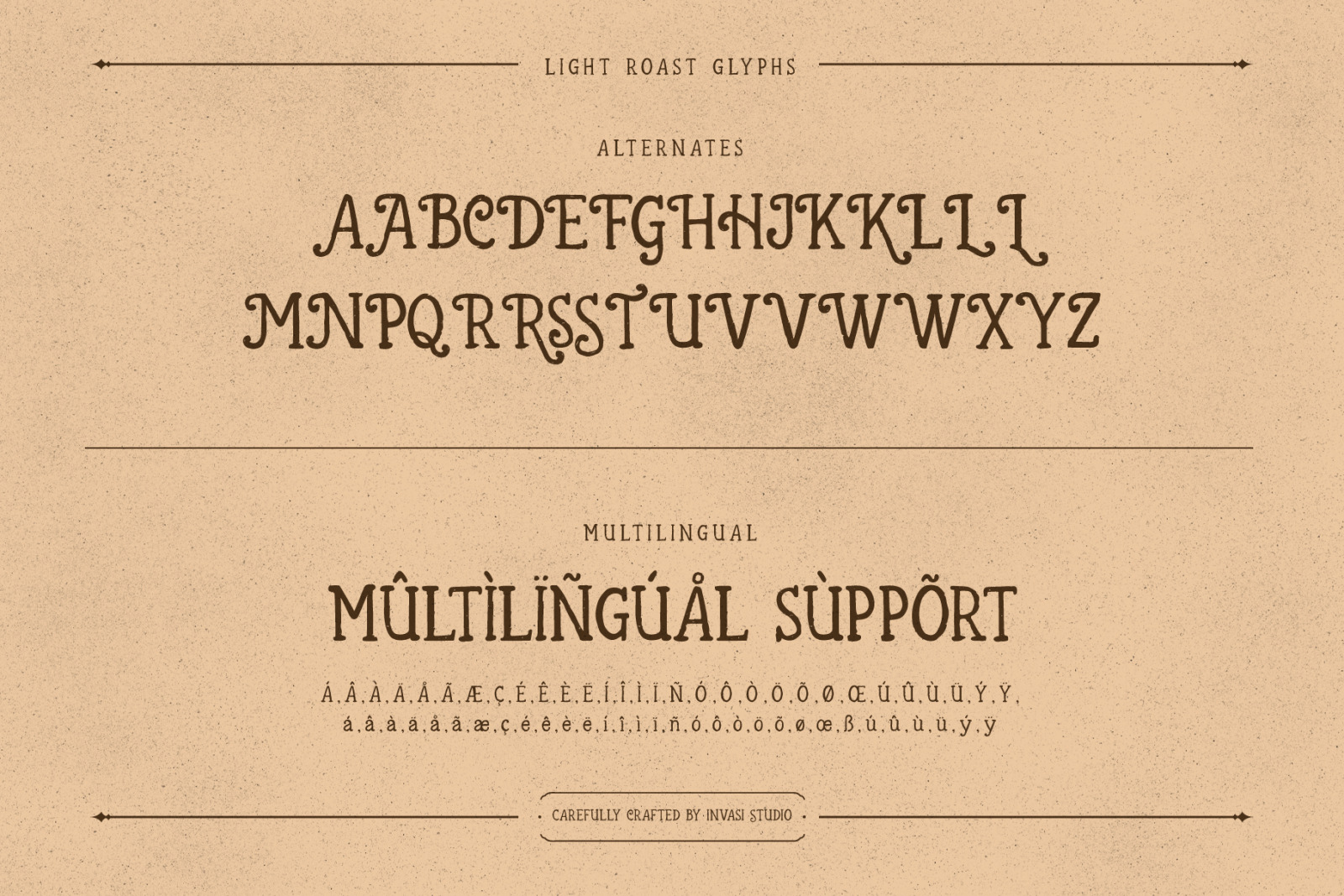 Light Roast - Handdrawn Serif