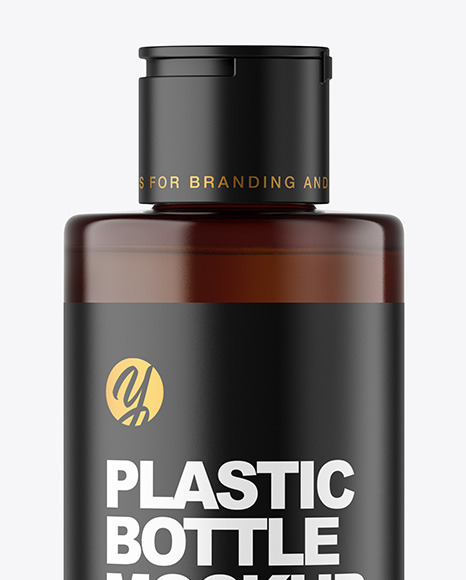 Amber Cosmetic Bottle Mockup Amber Cosmetic Bottle Mockup