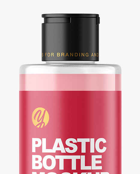 Clear Liquid Soap Cosmetic Bottle Mockup