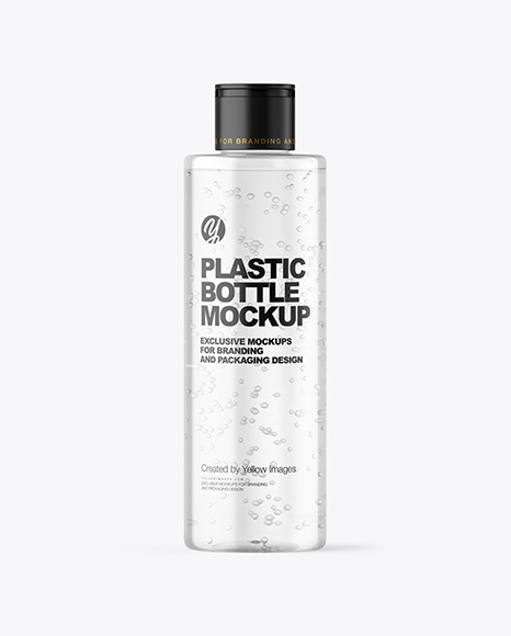 Clear Cosmetic Bottle Mockup