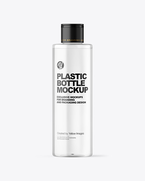 Clear Cosmetic Bottle Mockup